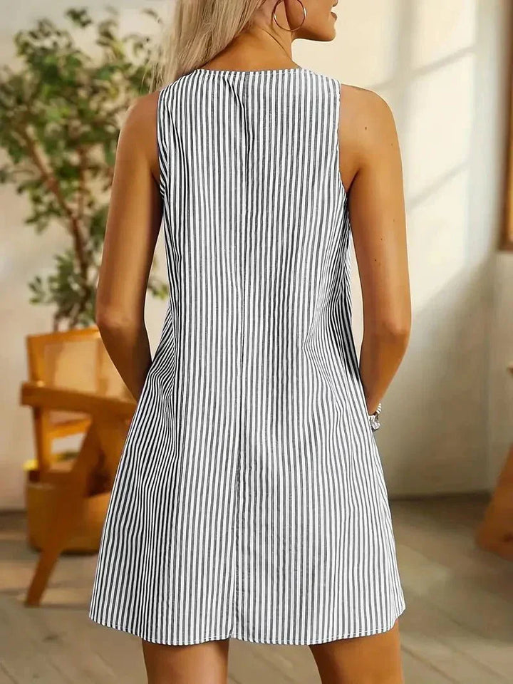 Serafina | Women's Striped Mini Dress, Casual