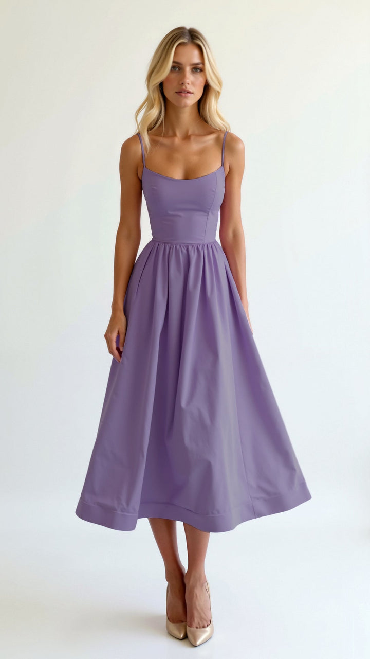 Tamara | Women's Flowing Midi Dress, Casual