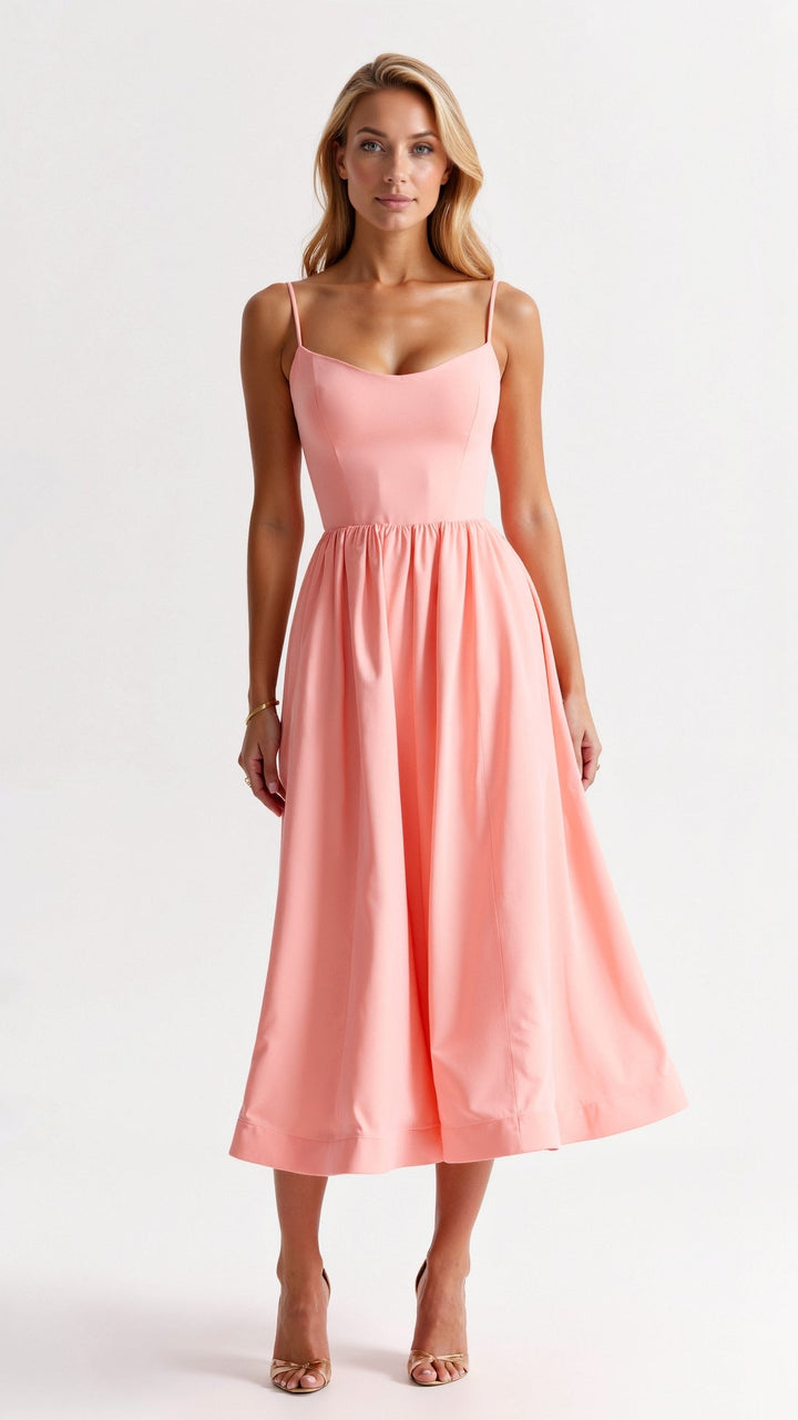 Tamara | Women's Flowing Midi Dress, Casual