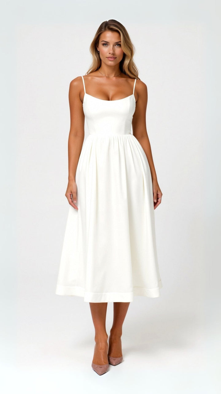 Tamara | Women's Flowing Midi Dress, Casual