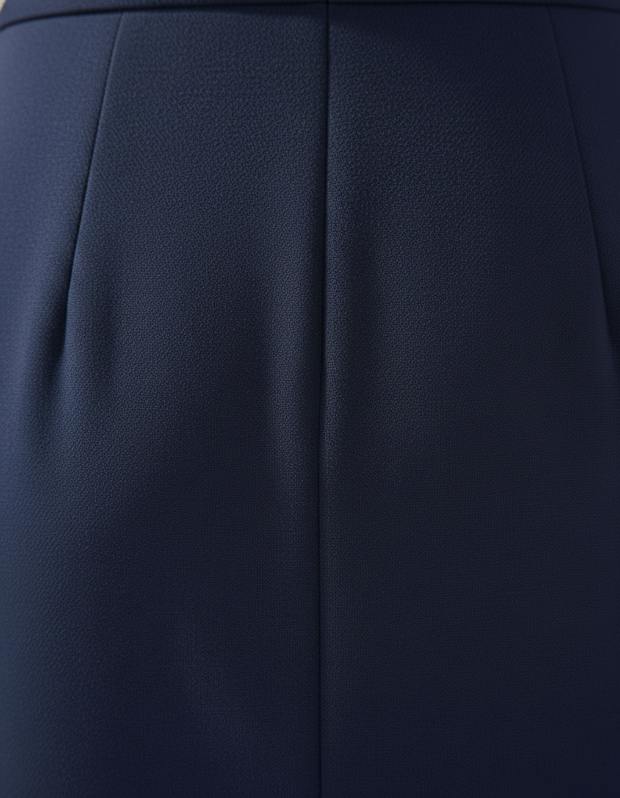 Women's Midi Dress - Tailored Fit Cotton - Side Slit