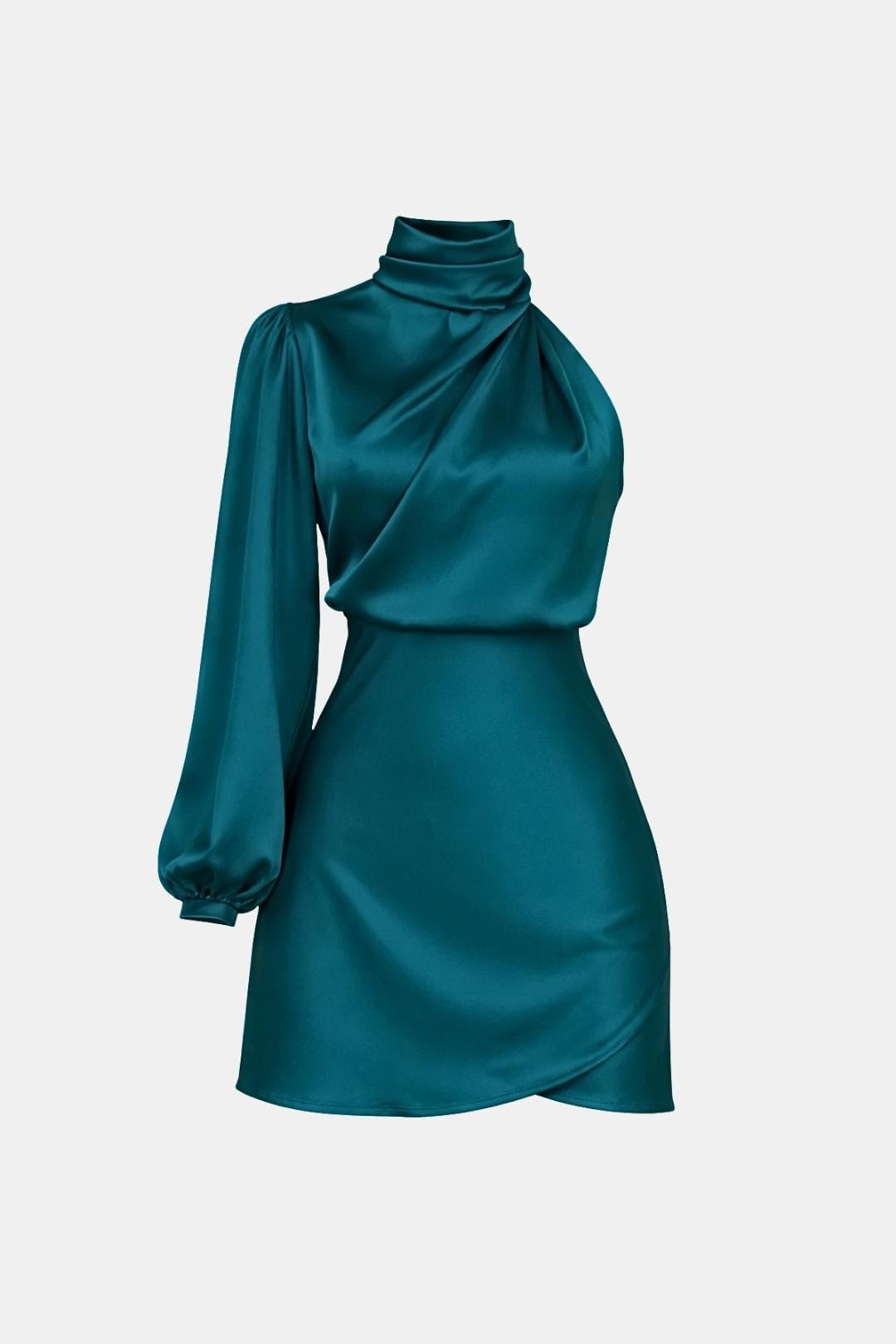 Women's One Shoulder Mini Dress - Casual