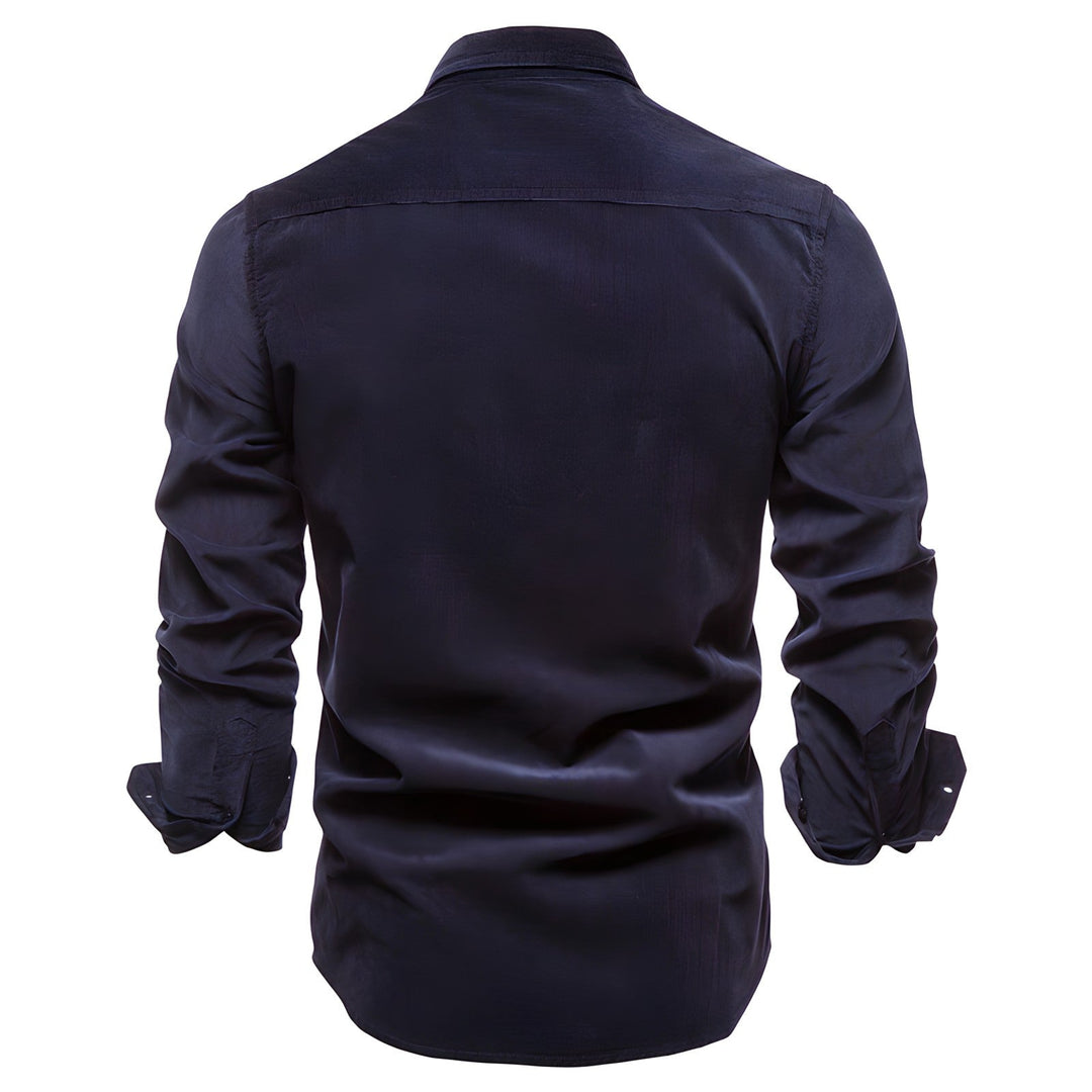 Men's Casual Cotton Button-Up Shirt - Everyday Wear