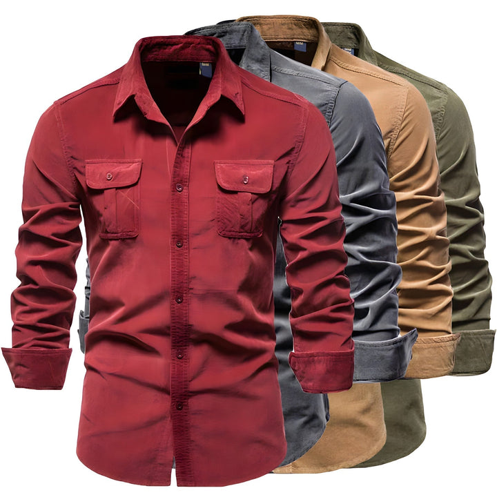 Men's Casual Cotton Button-Up Shirt - Everyday Wear