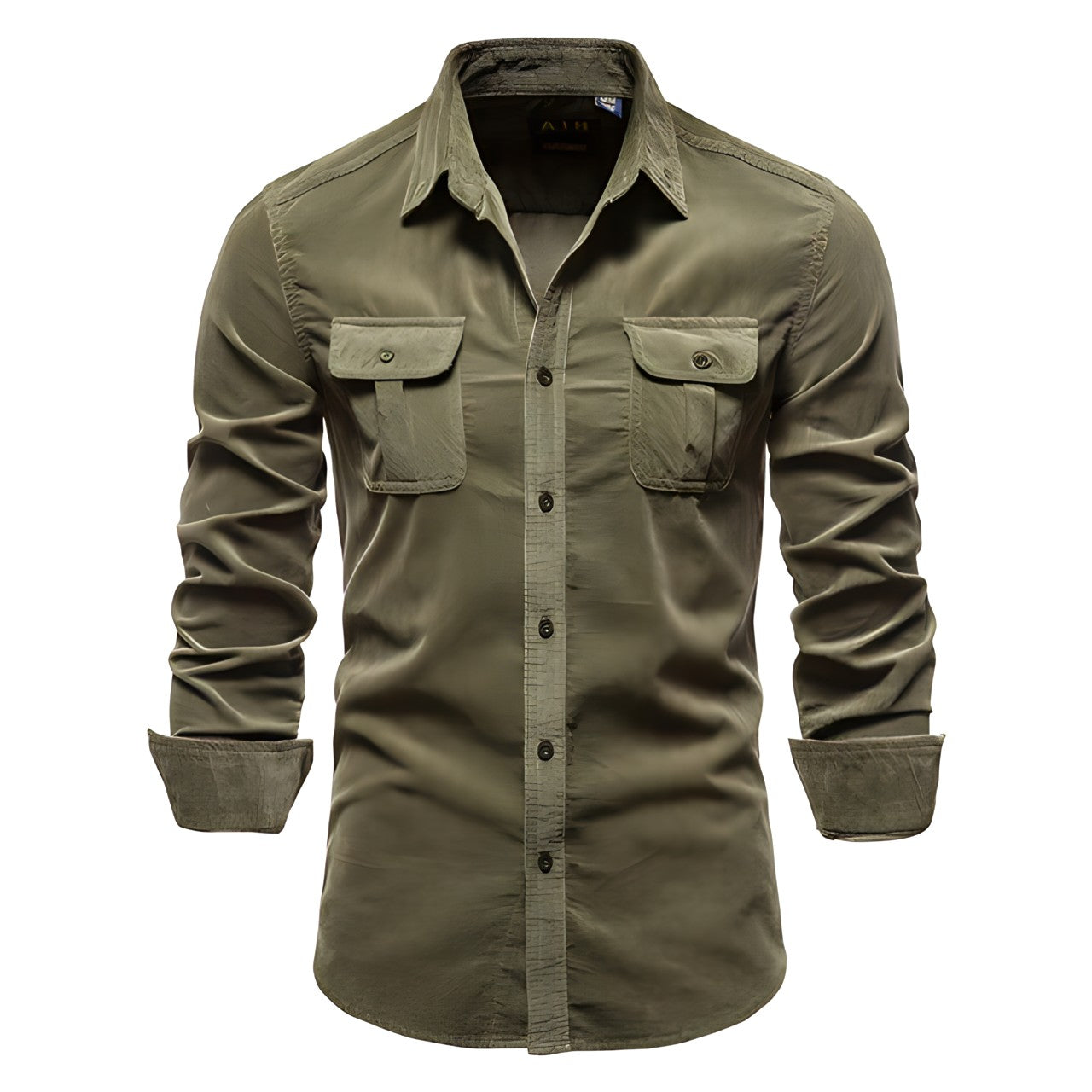 Men's Casual Cotton Button-Up Shirt - Everyday Wear
