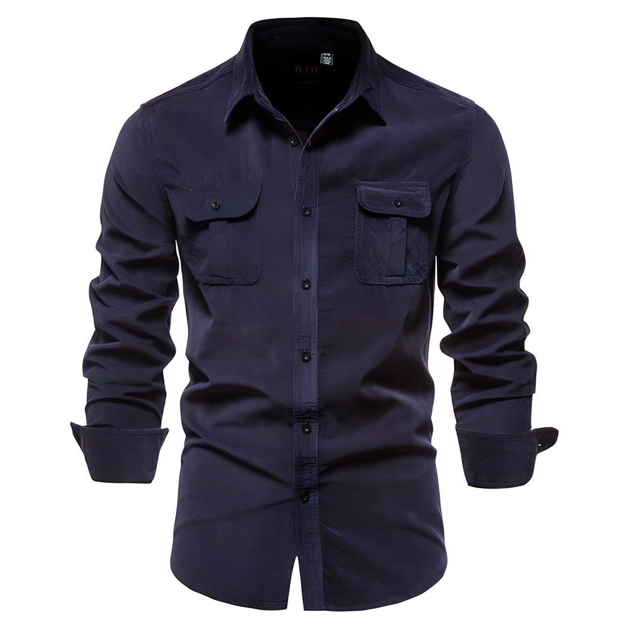 Men's Casual Cotton Button-Up Shirt - Everyday Wear