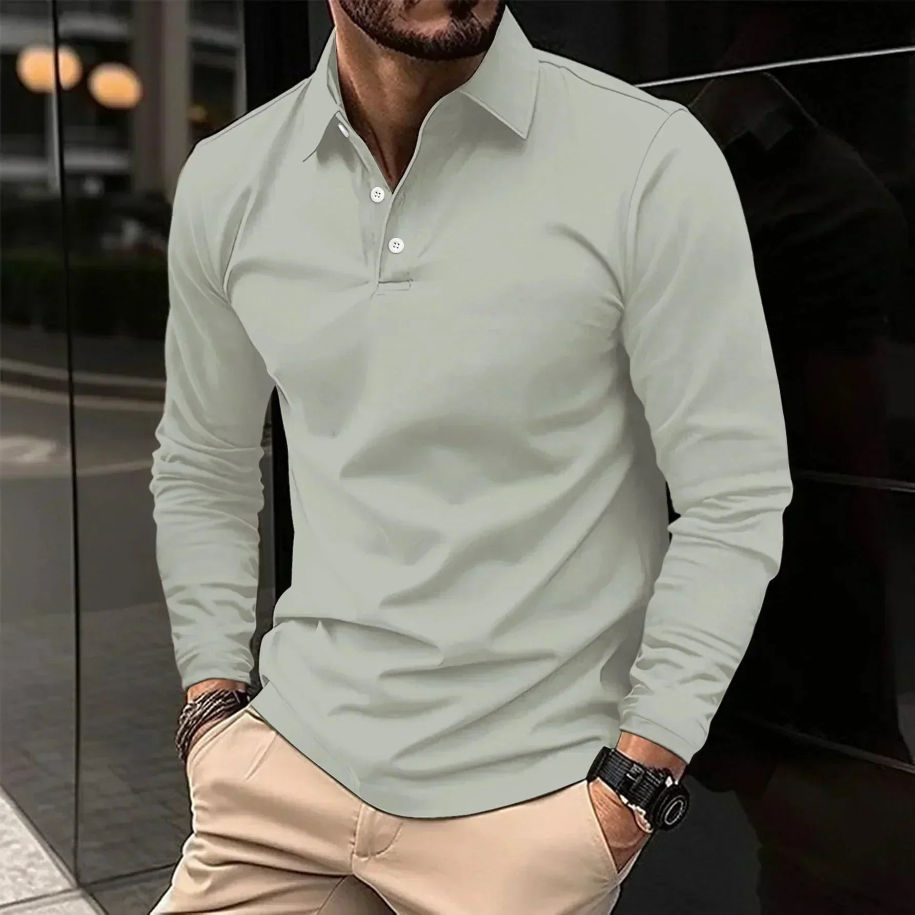 Men's Regular Fit Knit Polo Shirt - Casual Wear