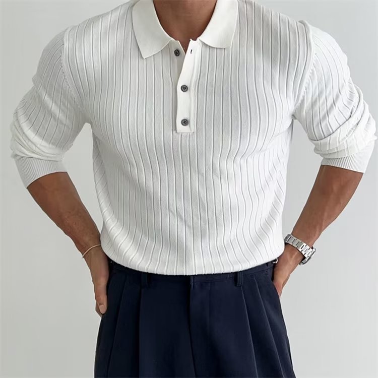 Men's Slim Fit Casual Cotton Polo Top - Everyday Wear