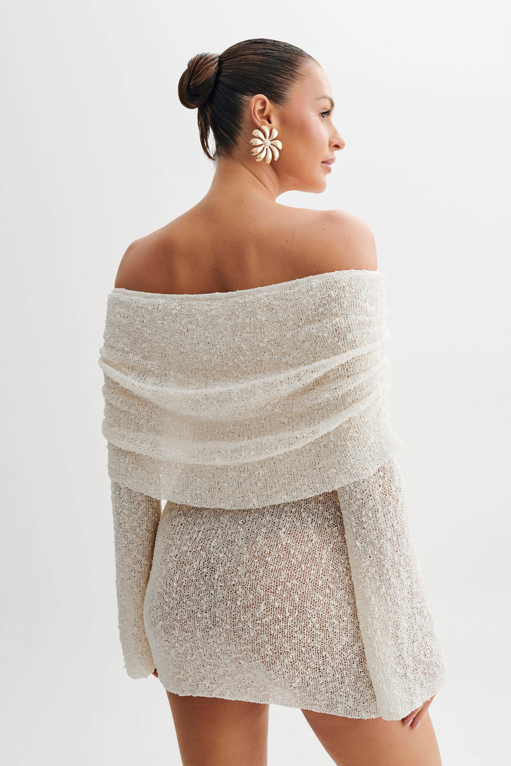 Women's Off-Shoulder Fitted Mini Dress - Party Night Out