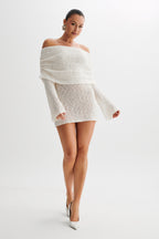 Veronica | Women's Off-Shoulder Fitted Mini Dress, Evening