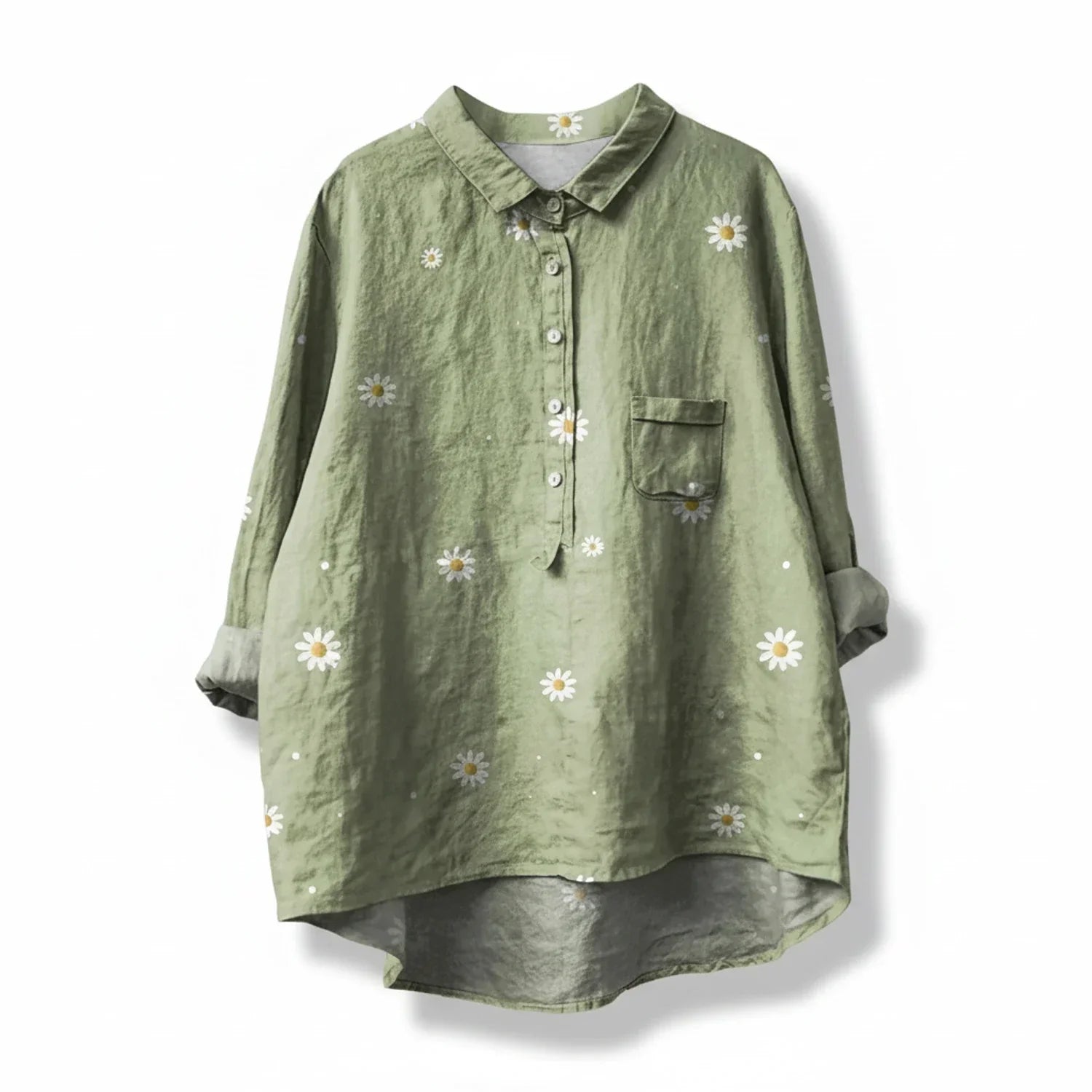 Emily | Women's Floral Print Short Sleeve Blouse, Casual