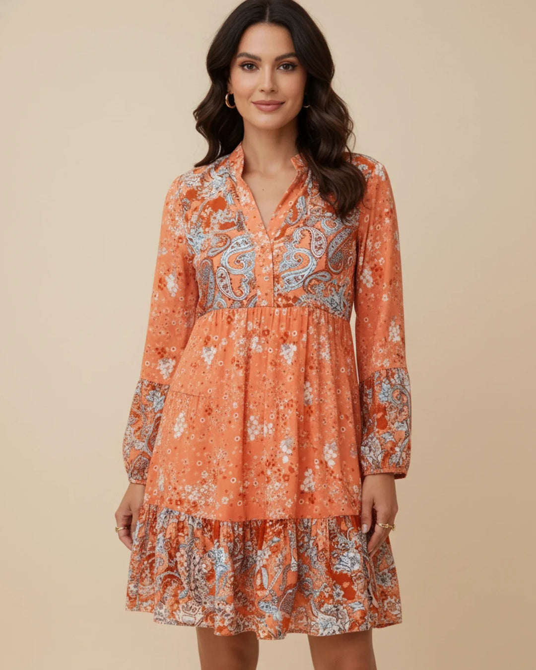 Sophia | Women's Floral Tiered Mini Dress, Casual