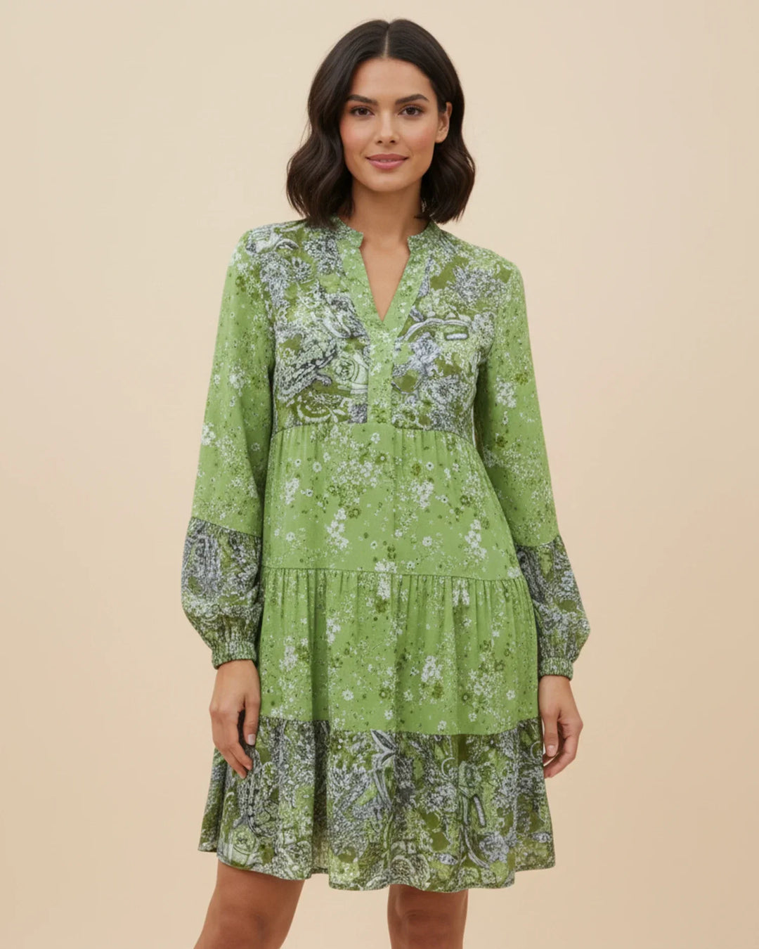 Sophia | Women's Floral Tiered Mini Dress, Casual