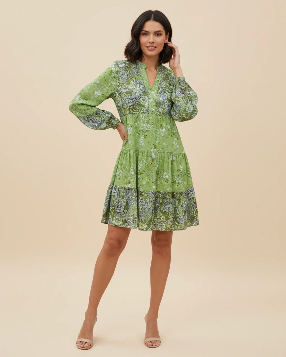 Sophia | Women's Floral Tiered Mini Dress, Casual