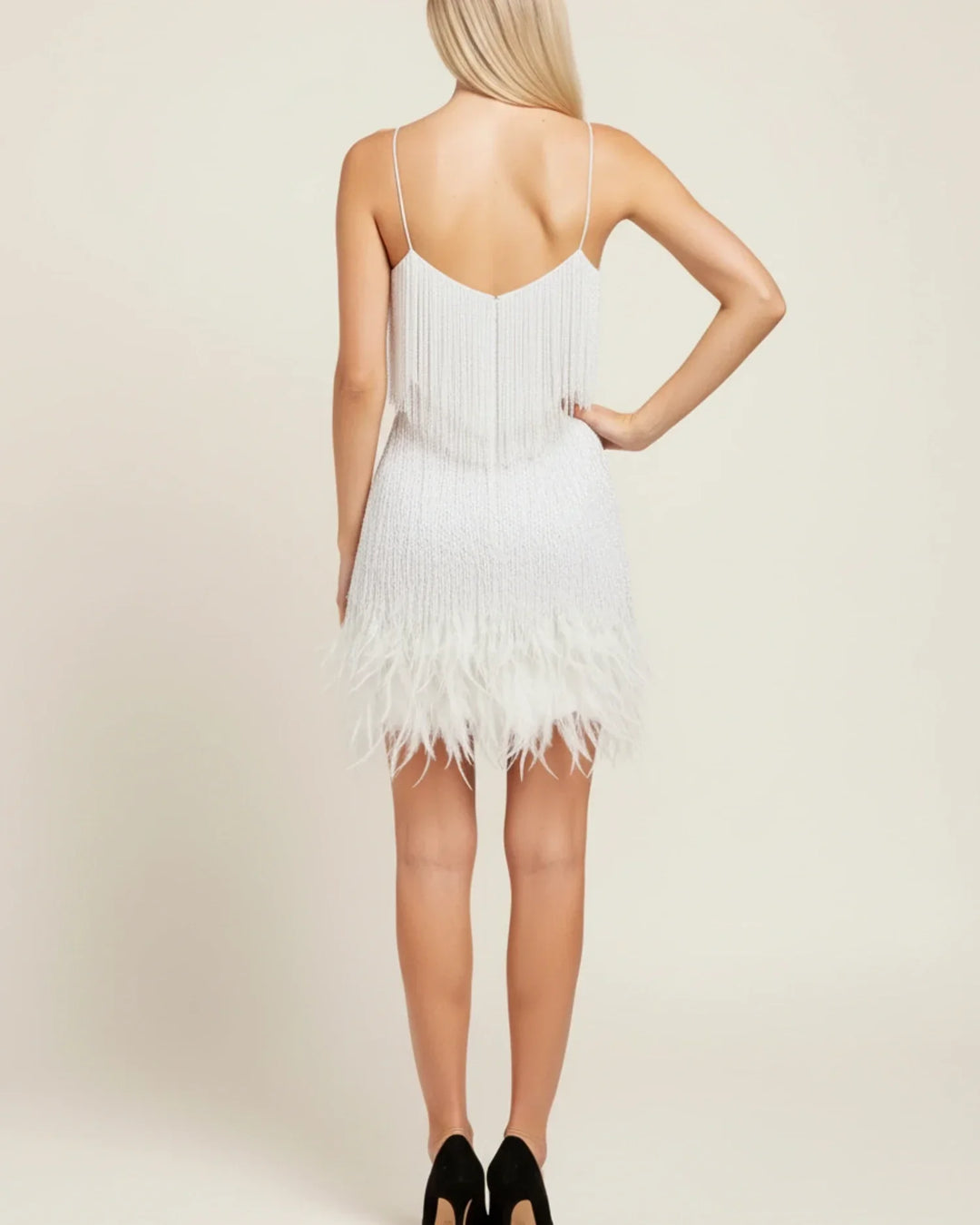 Sophia | Women's Fringe Mini Dress, Evening