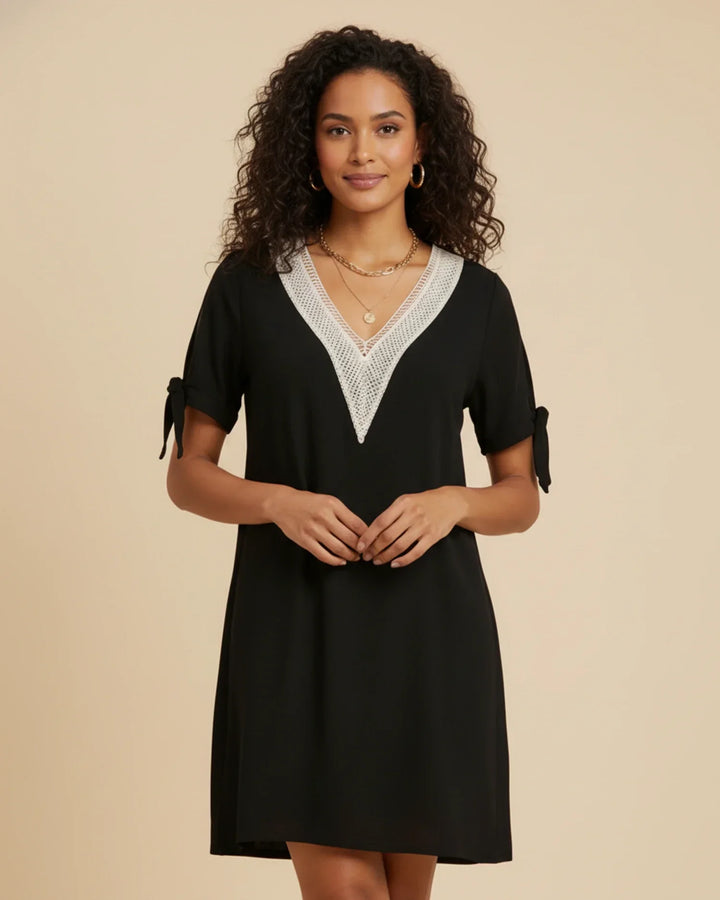 Emily | Women's Tie-Sleeve Mini Dress, Casual