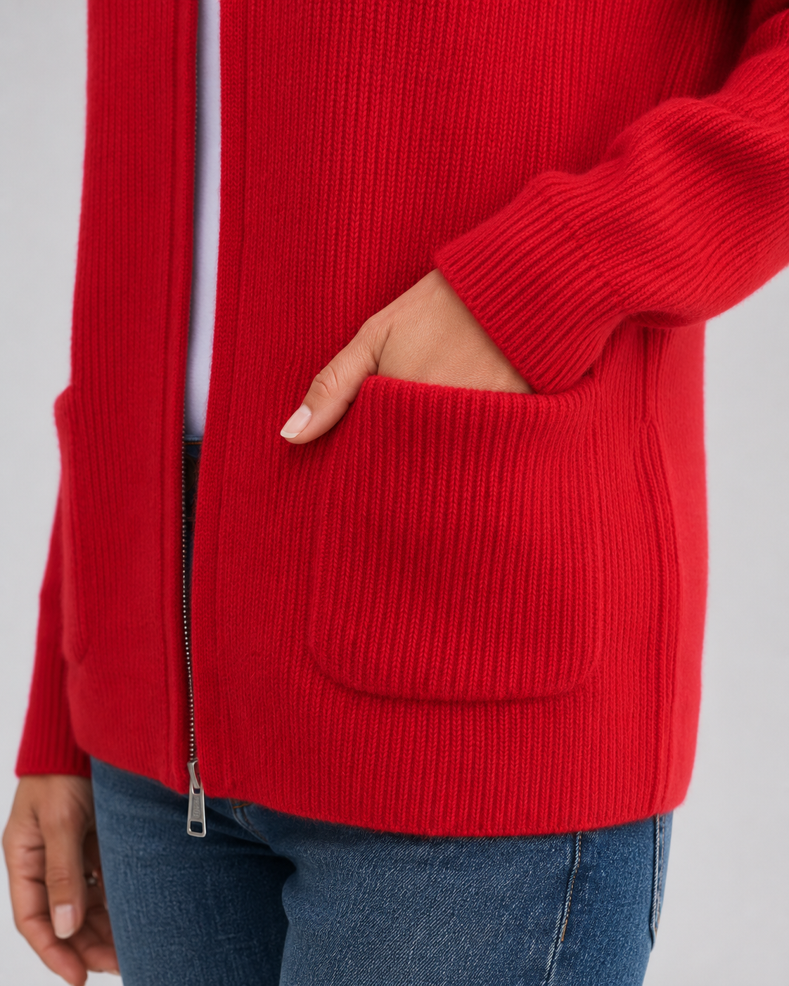 Open Front Knit Cardigan for Women