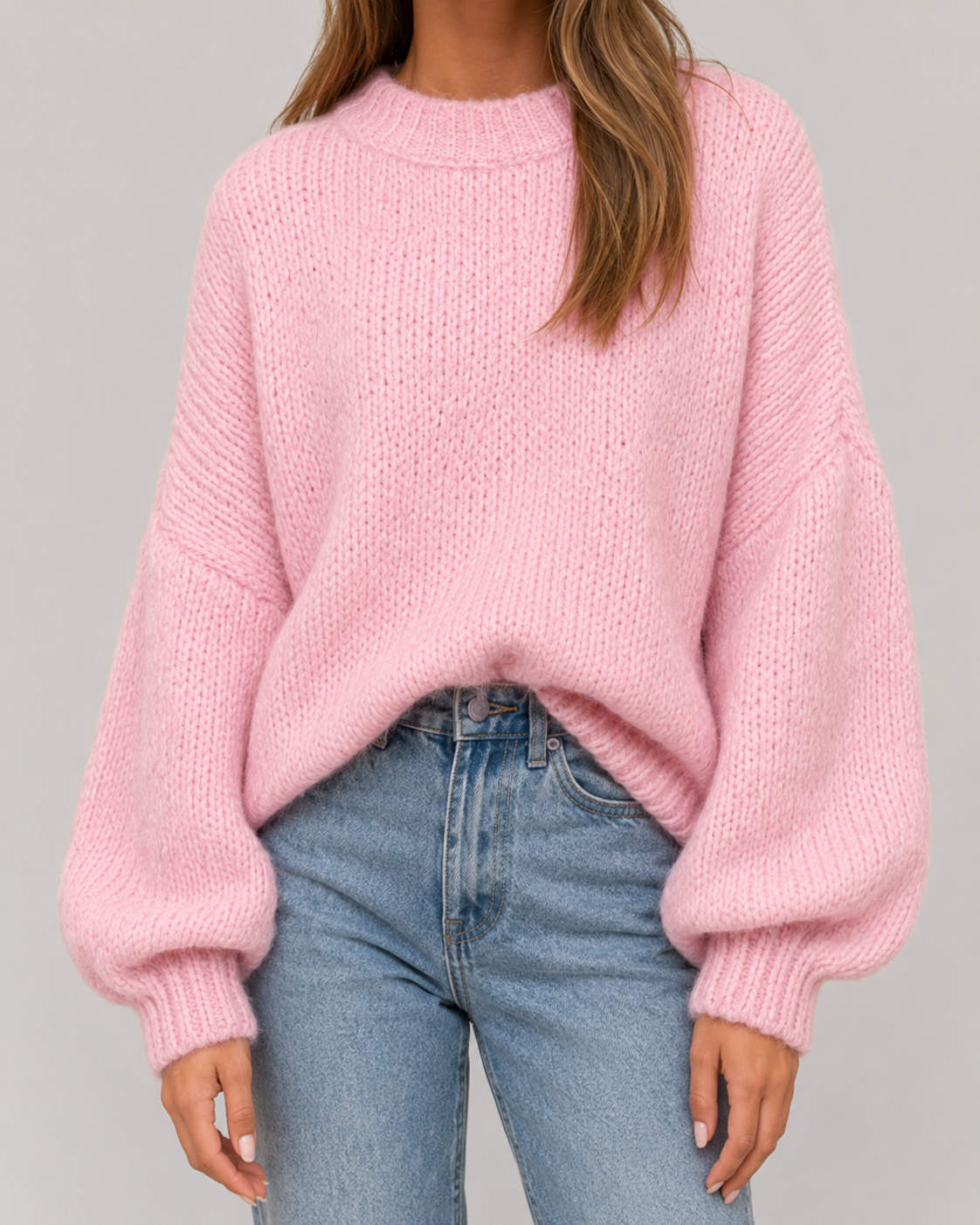 Chunky Knit Oversized Sweater for Women